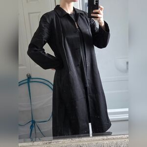 Kenneth Cole Black Trench Coat